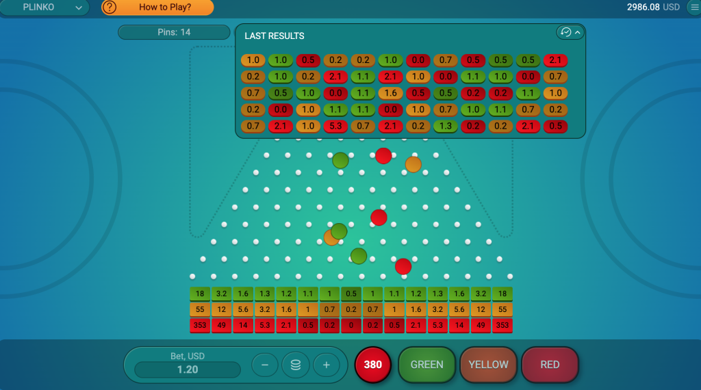 Jugar al Plinko